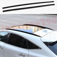 For 2021-2023 Toyota Venza Harrier Abs Black Roof Rack Rails Bars Cover Decorate