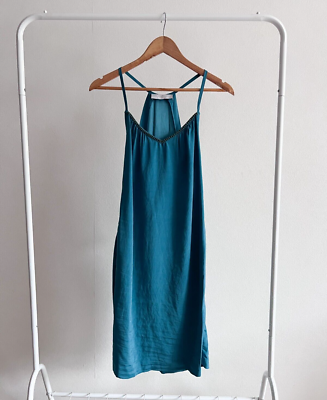 Zadig & Voltaire Luxe Women's Teal Green Mini Dress Light Embellished  Neckline M | eBay