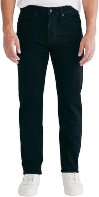 Lucky Brand Men s 410 Athletic Straight Fit Straight Leg Jeans Black 34x30 New!!