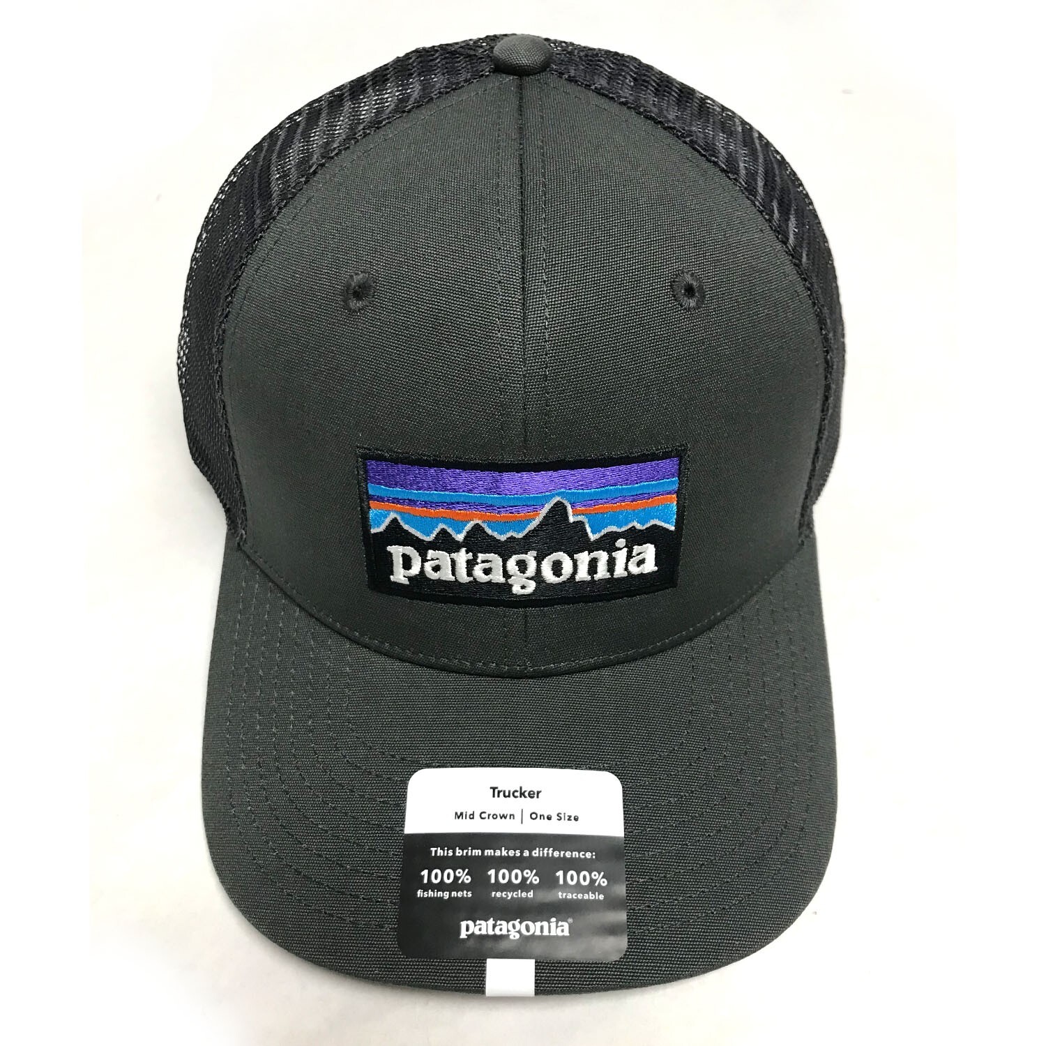 Patagonia P-6 Logo Trucker Hat, Berretto Unisex-Adulto, Forge Grey, Taglia Unica 8 Cappello da camionista con logo Patagonia da uomo P-6 - grigio fucina