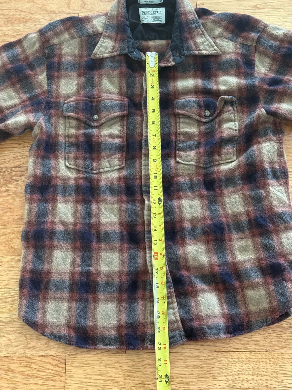 Pendleton Wool Flannel Large but Shrunk, fits Sma… - image 9