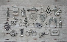 21pc or 5pc Supernatural Charm Set Lot Collection/ Squirrel, Moose,Cards,Bee,Car