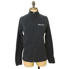 MARMOT Rocklin Fleece Jacket Size S Stand Collar Full Zip Black Active EUC B62