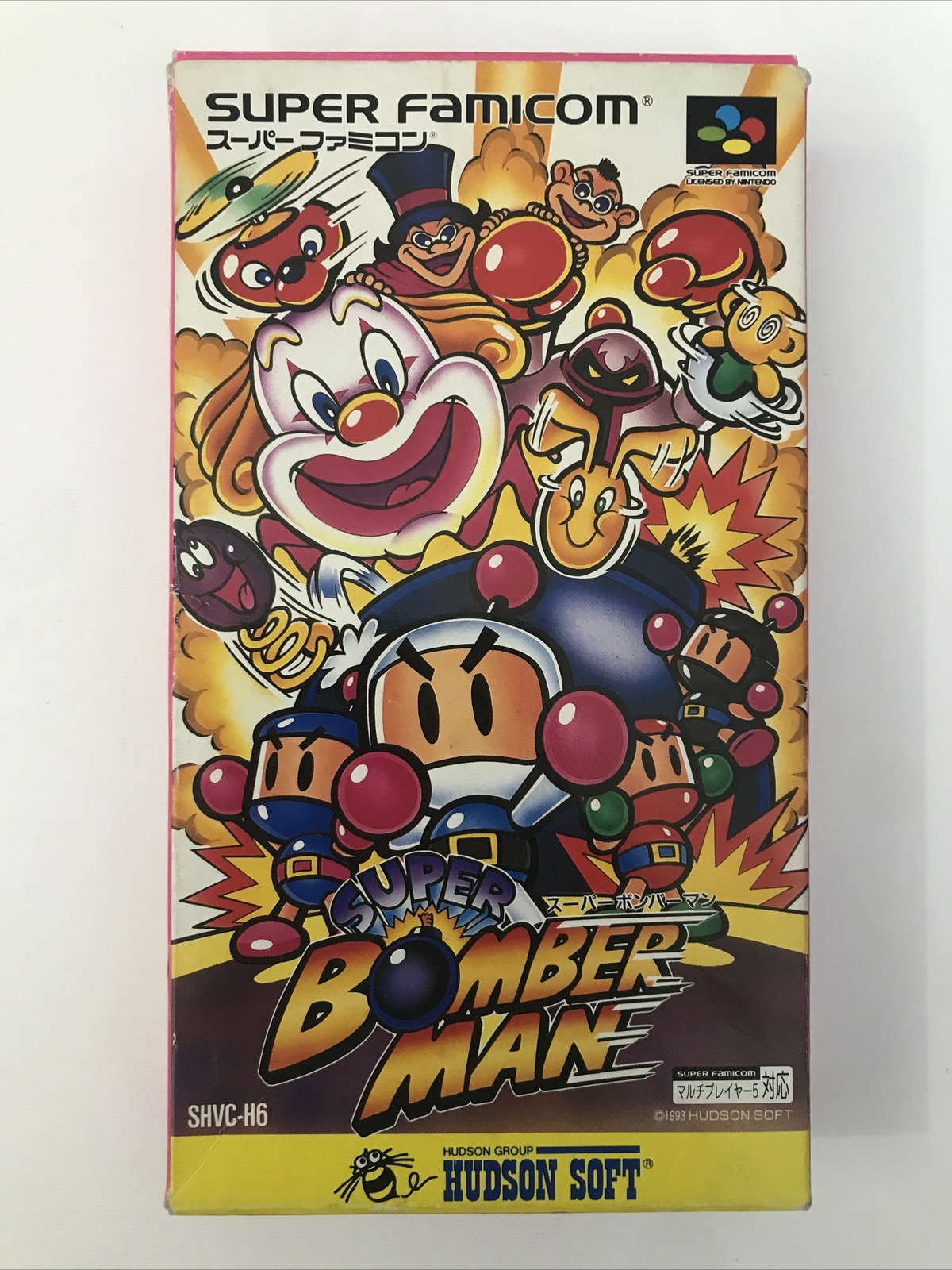 Super Bomberman Panic Bomber W + Registration Card Nintendo Super famicom Japan