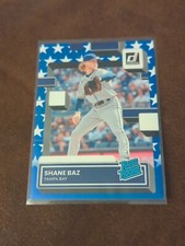 2022 Donruss Base Rated Rookies Independence Day #66 Shane Baz - Tampa Bay Rays