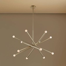 12-Light Gold Sputnik Pendant Light Fixture