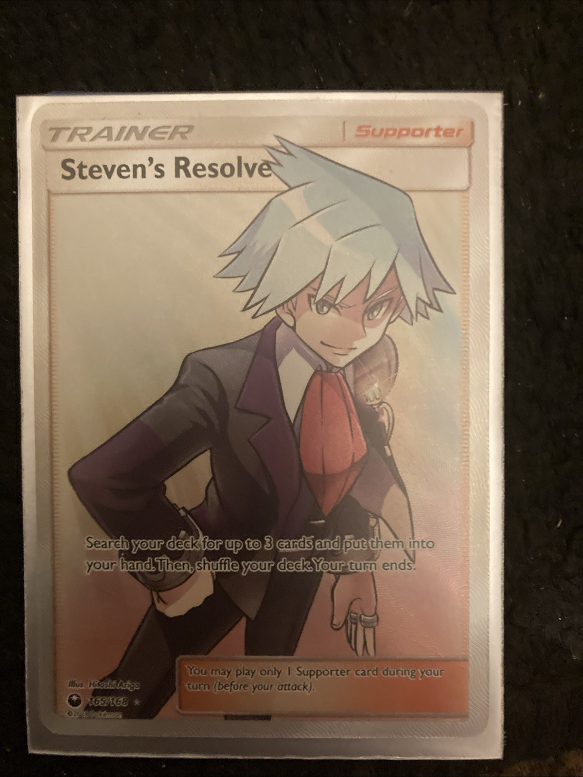 Steven's Resolve (Full Art) Ultra Rare SM - Celestial Storm 165/168 MINT Pokemon