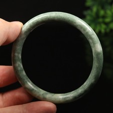 60mm Grade A 100% Natural Green Jade Bracelet Bangle Chinese Guizhou Jade RT7916