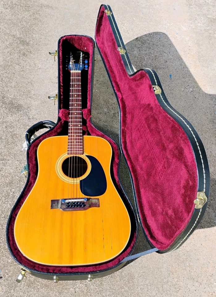 1970's Crestwood 12 String Acoustic Guitar w/HSC! -LL - Image 2 of 4