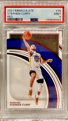 JERSEY # MATCH! 2021-22 Panini Immaculate Stephen Curry #35 Red 30/49! WARRIORS!