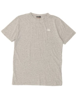 Kappa Herren T-Shirt Oberteil Small grau gefleckt Baumwolle CS02