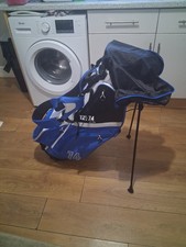 Ezeglide 74 Hybrid Cart/Stand Golf Bag - Blue/White - 14 Dividers