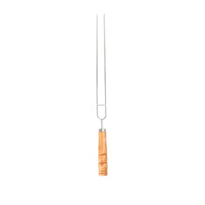  3 STÜCKE 2-PRONG Grillspindel Röststock Edelstahl Gabelhalter Outdoor BBQ