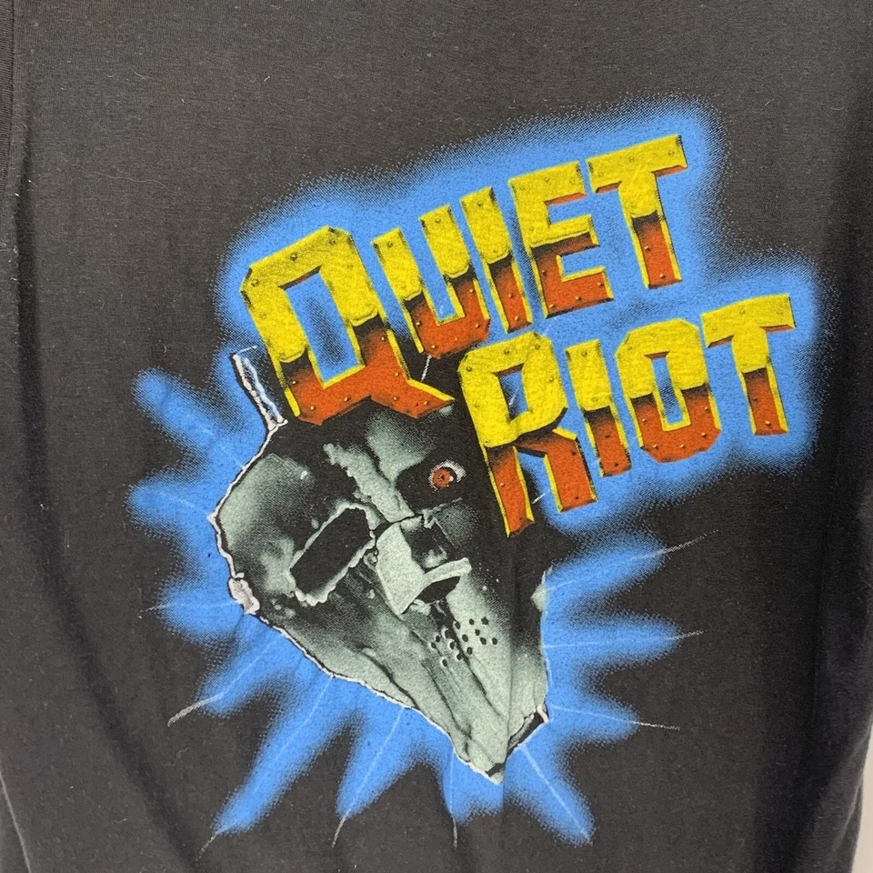 Vintage Quiet Riot 1984 Metal Health Tour T Shirt Screen Stars Large - Image 2 of 4