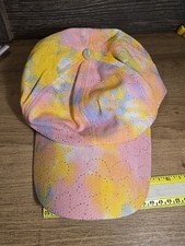 Hat Cap Strap Back KIDS One Size Rainbow Tie Dye NEW