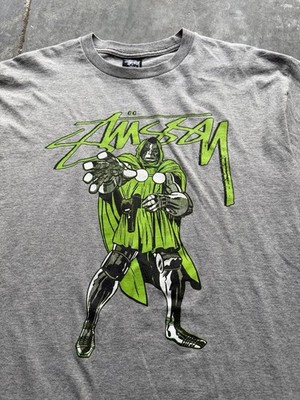Stussy X Marvel T Shirt Doctor Doom Collab Streetwear Doomsday