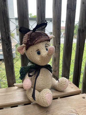 Handgemachter Dedektei-Maulwurf   Liebevolles Amigurumi-Unikat!  ️   