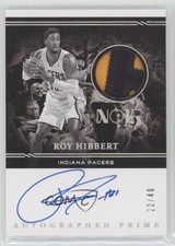2020-21 Panini Noir Prime Black and White 22/40 Roy Hibbert #APB-ROY Auto 07mp