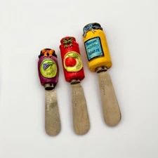 Butter Cheese Knives Jam Themed Butter Spread Knife Set Of 3 Vintage Collectible