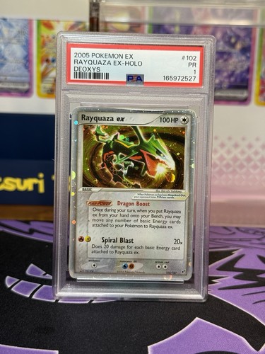 Rayquaza ex graded PSA 1 for sale on eBay