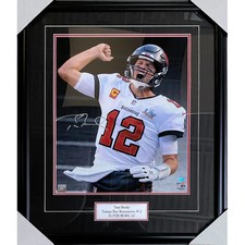 Tom Brady Framed Autographed Tampa Bay Buccaneers 16X20 Photo