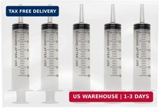 60ml Catheter Tip Syringe with Covers 5 Pack by Tilcare - Sterile Plastic Medici