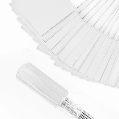 White Marking Flags 50 Pack Writeable Survey Yard Lawn Irrigation 15x4x5 Inch