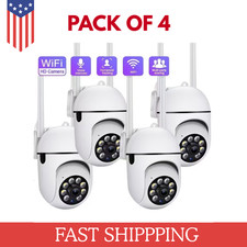 4-Pack Wireless 5G WiFi Security Camera System Smart Outdoor Night Vision 1080P