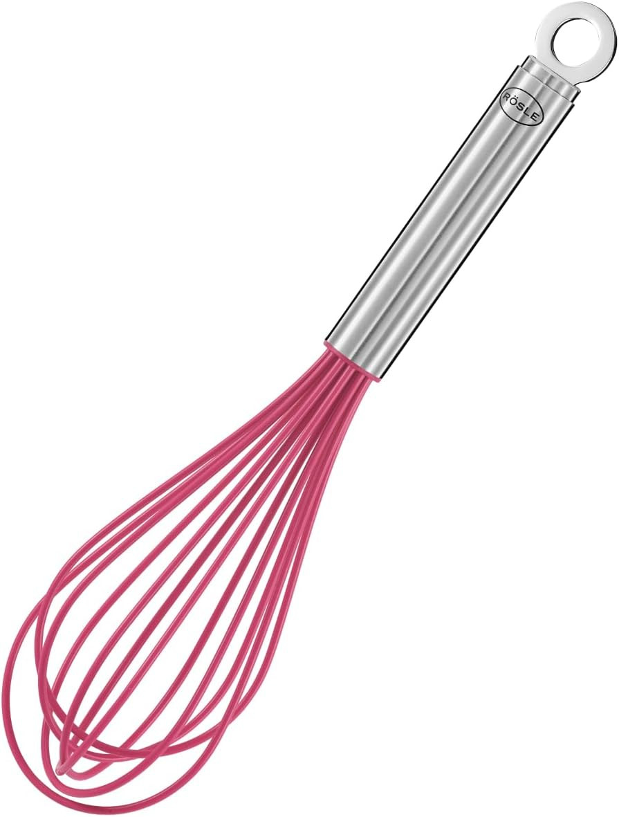 Frusta Professionale RÖSLE Silicone Rosa 27cm Acciaio Inox 18/10