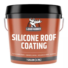Silicone Roof Coating 1 Gal. Professional Grade Leak Repair Waterproof Sealant f