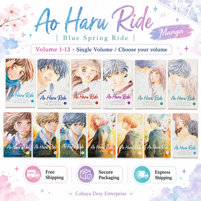 Ao Haru Ride Blue Spring Ride Komplett Manga Set Band 1-13 Englisch Softcover