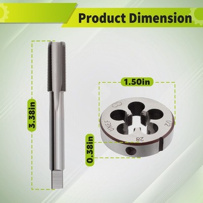 HSS 1/2"-28 Set Di Rubinetti E Matrici Per Armaioli 22LR 223 5,56 - Foto 9