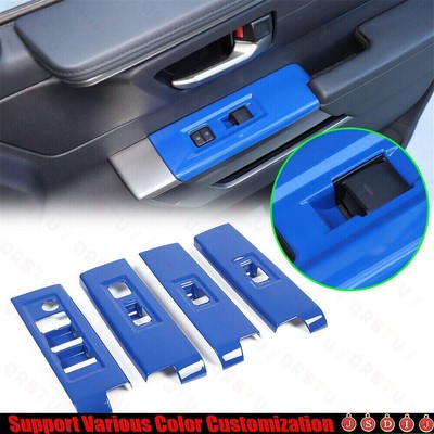 2022-24 For Toyota Tundra Bright Blue GL Window Lift Panel Switch Cover Trim 4*
