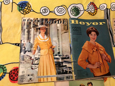BEYERS MODE / 2  Magazine Mode 1957 und 1959 mit Schnittmuster, Rarität