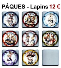 CAPSULES  de   CHAMPAGNE  generiques  PÂQUES -Lapins