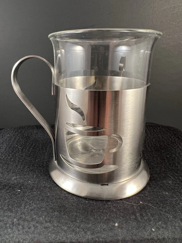 Taza de vidrio de acero inoxidable prensa francesa BergHoff INTL Bélgica Foto 2 de 4