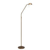 Stehlampe Stehleuchte Dimmbar Led Wohnzimmerleuchte Leselampe Bronze H 180 Cm