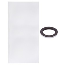 PC Fan Dust Mesh 39.4"x19.7" 3mm Hole, Dust Filter with Magnetic Strip White