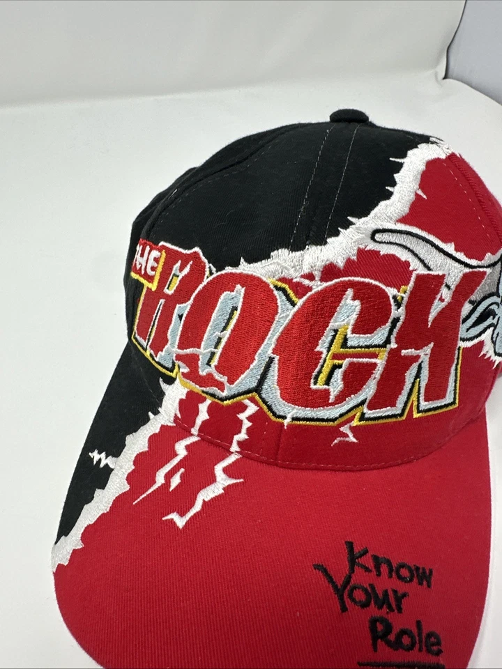 Vintage WWF The Rock “Know Your Role” Hat 1999  - Image 4 of 4