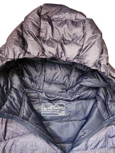 Eddie Bauer Puffer Down Coat Womens XXL Navy Outdoors EB650 Quilted Packable - Picture 5 of 10