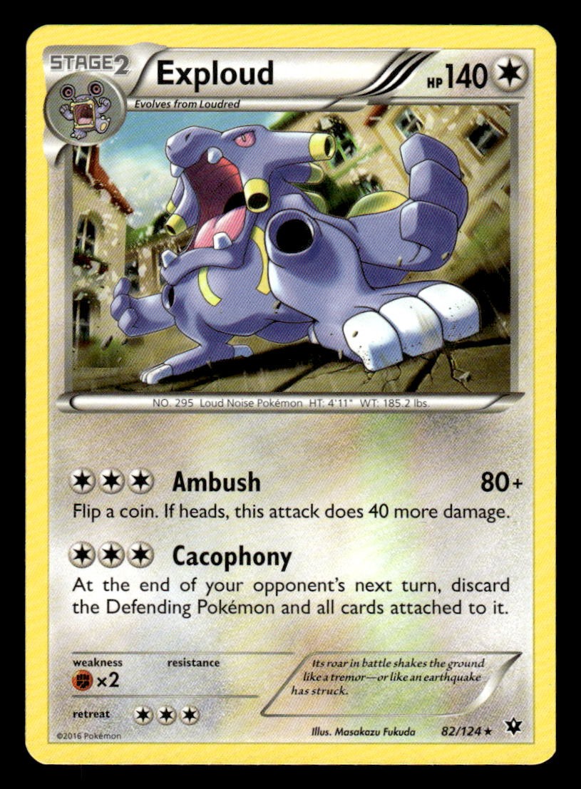 XY - Fates Collide Rare #82/124 Exploud