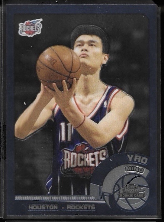 2002-03 Topps Chrome YAO MING Rookie RC #146 Houston Rockets English Version
