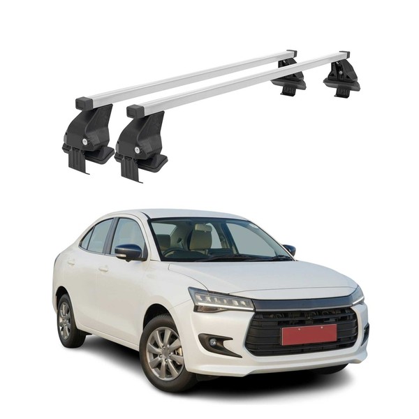 Menabo DachträGer GrundtäGer FüR Suzuki Dzire 2017-2021 50Kg Stahl Silber 2 Tlg-image
