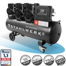 STAHLWERK Kompressor 10 bar 120 L 5,91 PS 4,35 kW 750 l/min Druckluftkompressor