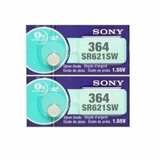 2pc SONY 364 SR621SW Silver Oxide Watch Battery 1.55V SHIP FROM USA