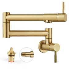 Pot Filler 19 Inch Wall Mount Folding Stretchable Kitchen Restaurant Faucet S...