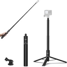 ULANZI TT52 59in Invisible Selfie Stick Tripod, Extendable Pole Selfie Stick ...