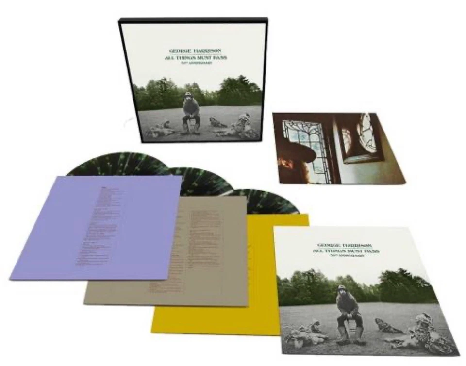 George Harrison All Things Must Pass 50th Anniversary Splatter Vinyl Sealed NEW Foto 3 de 4