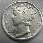 1934-D Mercury Dime - Actual Silver Coin  Same Day Shipping