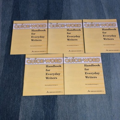 Lot Of 5 Quick-Word Handbooks : Everyday Writers Unmarked